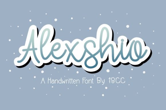 Alexshio: A Script Font for Modern Branding