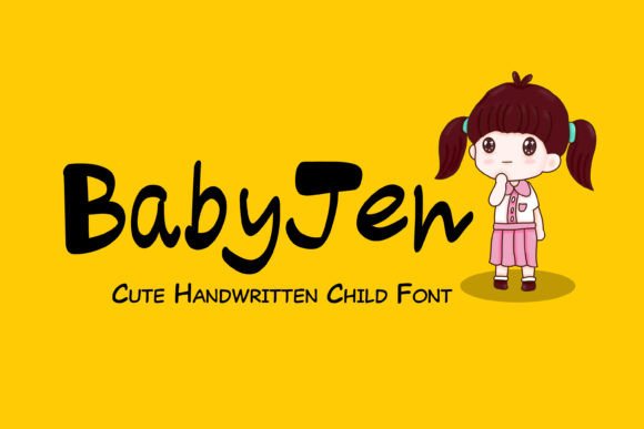 Babyjen: A Playful Handwritten Font for Branding Projects