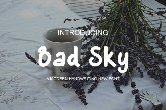 Bad Sky: A Handwritten Font for Lively Editorial Design