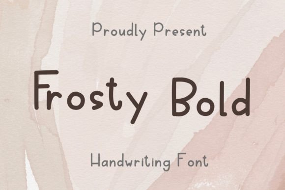 Frosty Bold: A Handwritten Font for Modern Web Design