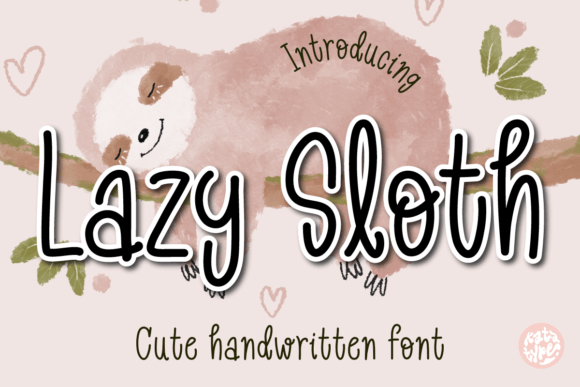 Lazy Sloth: A Handwritten Font for Laid-Back Editorial Design