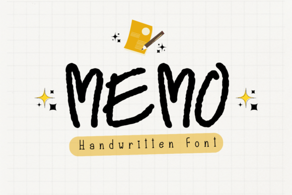 Memo: A Charming Handwritten Font for Craft Creations