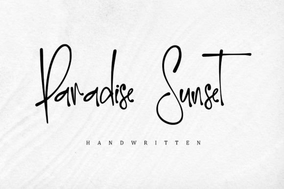 Paradise Sunset Font for Eye-Catching Campaigns