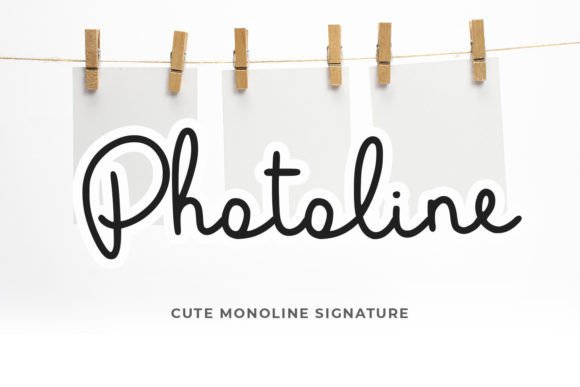 Photoline: A Natural Font for Handmade Creations