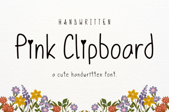 Pink Clipboard Font Review for Branding Projects
