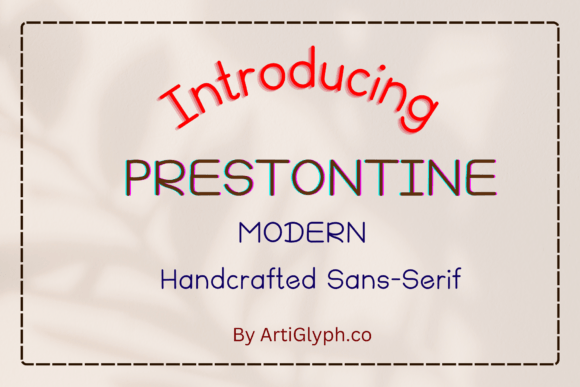 Prestontine Font for Web Design