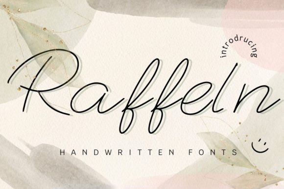 Raffeln: A Graceful Script Font for Editorial Design