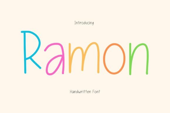 Ramon: A Playful Handwritten Font for Creative Projects