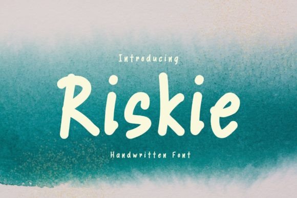 Riskie: A Playful Handwritten Font for Digital Creatives