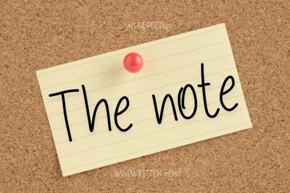 The Note: A Playful Handwritten Font for Creative Makers