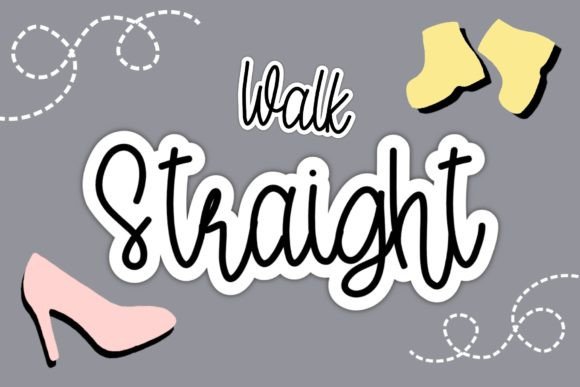 Walk Straight: A Handwritten Font for Your Branding Needs
