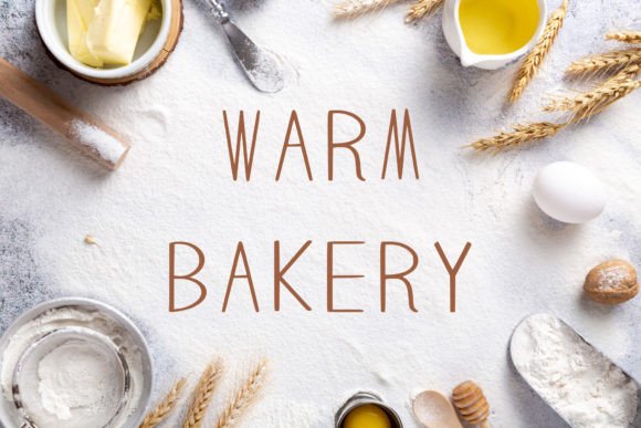 Warm Bakery Font for Cozy Branding Projects