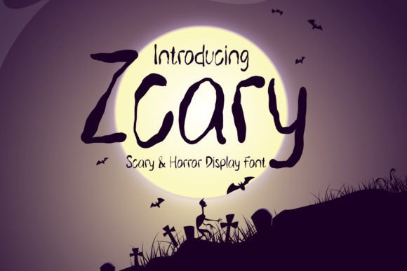 Zcary Font for Web Design: A Playful Horror Twist
